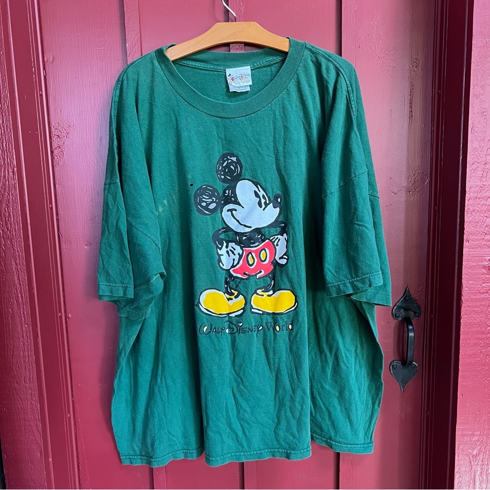 Disney Vintage Green Mickey Mouse Tee